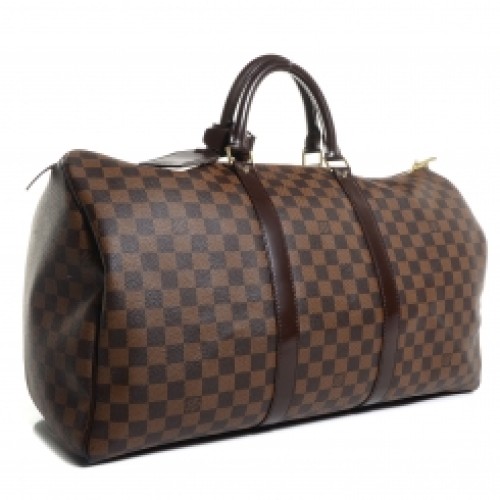 MALA LOUIS VUITTON KEEPALL 60 VIAGEM DAMIER EBENE